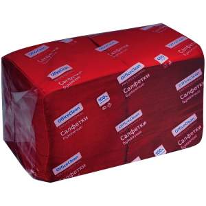 Салфетки бум. 24*24. 400шт.OfficeClean Pro...